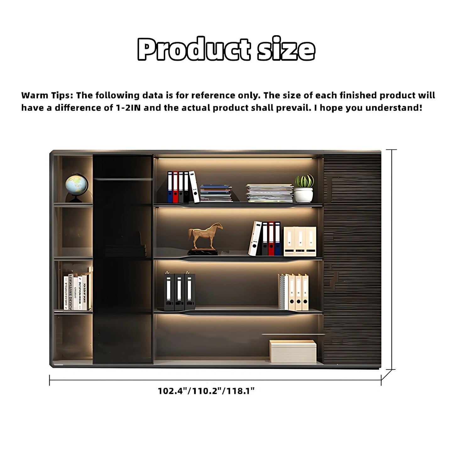 Aihm-Lon L-Shaped Black Executive Office Desk 78.7"-141.7"