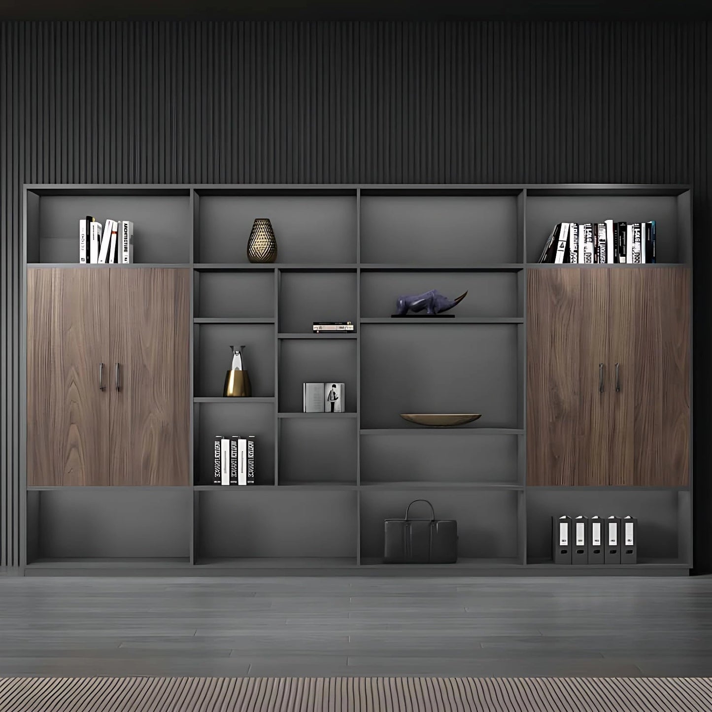 Aihm-Lon Corner Executive Desk with Thick Wooden Tabletop LED Light 78.7"-141.7"