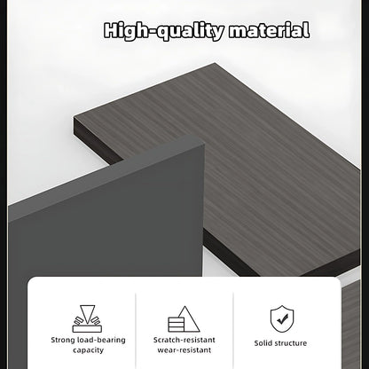 Aihm-Lon Corner Executive Desk with Thick Wooden Tabletop LED Light 78.7"-141.7"