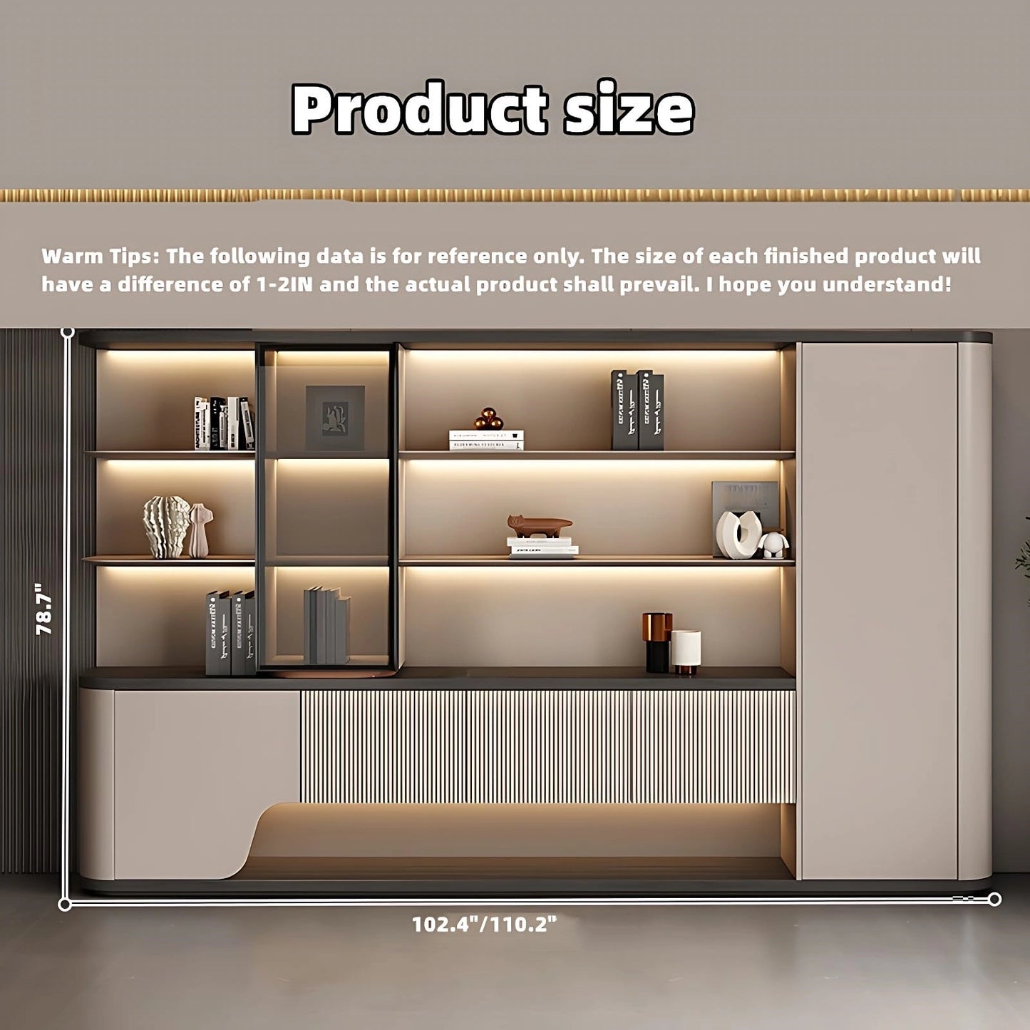 Aihm-Lon Executive Desk for Office Home 94.49"-125.98"