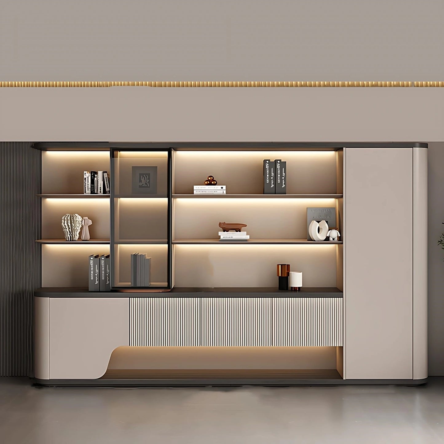 Aihm-Lon Executive Desk for Office Home 94.49"-125.98"