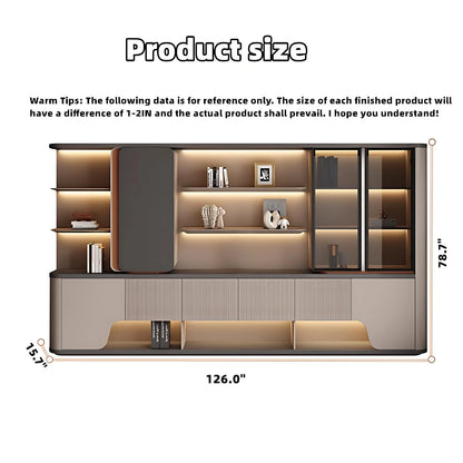 Aihm-Lon Executive Desk for Office Home 94.49"-125.98"