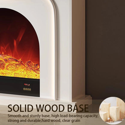 Aihm-Lon Elegant Electric Fireplace Soft Curved Design 47”