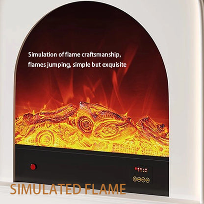 Aihm-Lon Elegant Electric Fireplace Soft Curved Design 47”