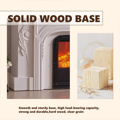 Aihm-Lon Classic Electric Fireplace with Elegant and Exquisite Relief Patterns 71”