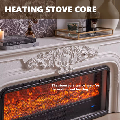 Aihm-Lon Classic Electric Fireplace with Elegant and Exquisite Relief Patterns 71”