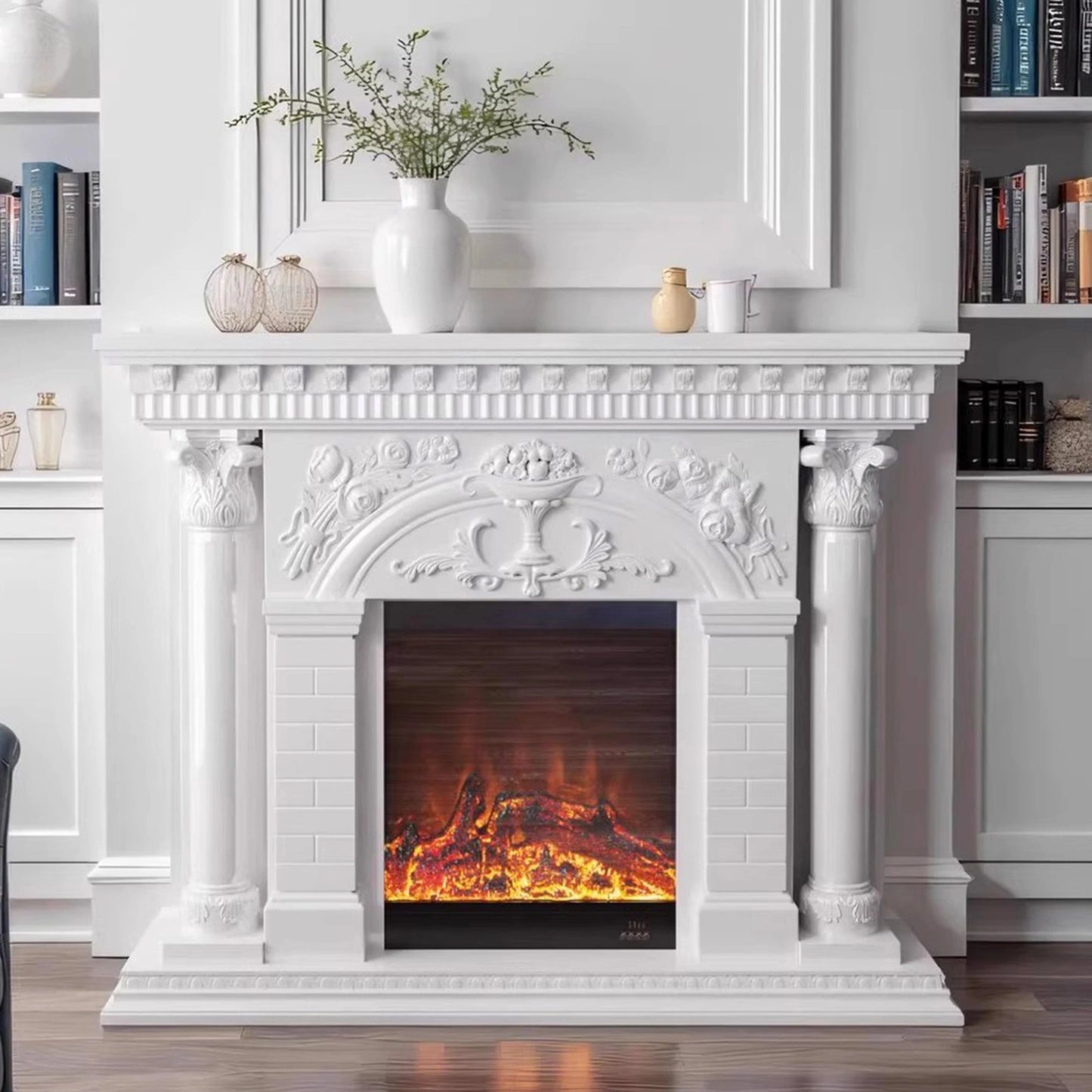 Aihm-Lon Decorative Electric Fireplace with Superb Craftsmanship 59”