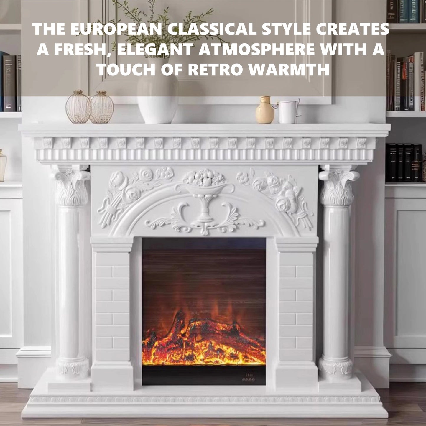 Aihm-Lon Decorative Electric Fireplace with Superb Craftsmanship 59”