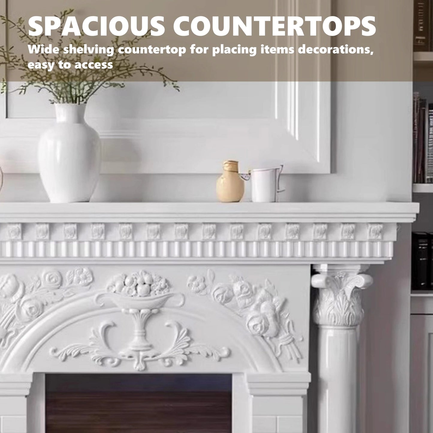 Aihm-Lon Decorative Electric Fireplace with Superb Craftsmanship 59”