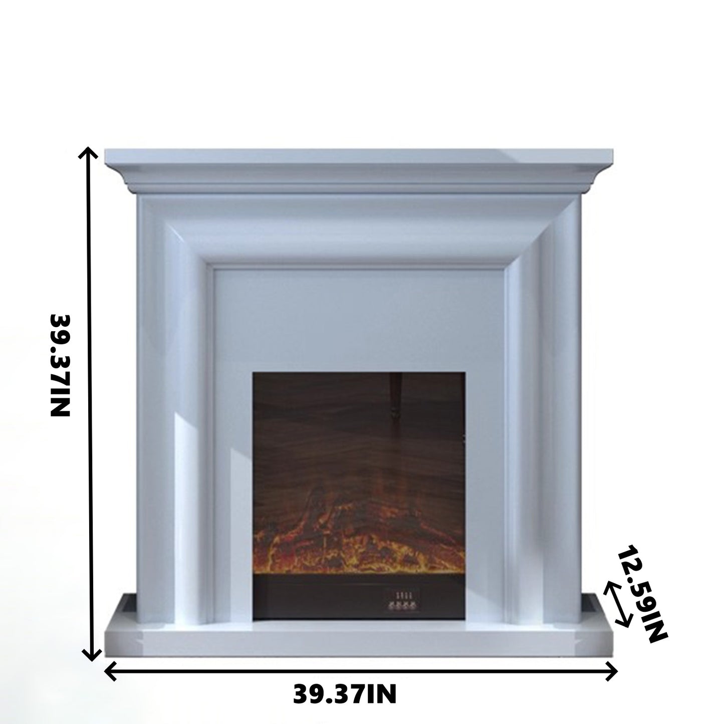 Aihm-Lon Exquisite Electric Fireplace Three-dimensional Frame Design 39”-59”