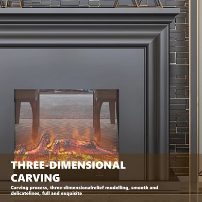 Aihm-Lon Exquisite Electric Fireplace Three-dimensional Frame Design 39”-59”