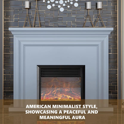 Aihm-Lon Modern Electric Fireplace with Parallel Line Design 39”-59”