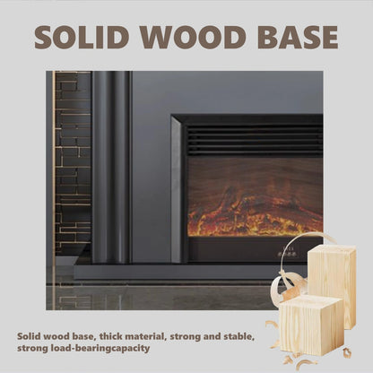 Aihm-Lon Modern Electric Fireplace with Parallel Line Design 39”-59”