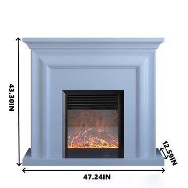 Aihm-Lon Modern Electric Fireplace with Parallel Line Design 39”-59”