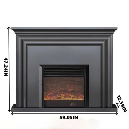 Aihm-Lon Modern Electric Fireplace with Parallel Line Design 39”-59”