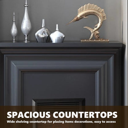 Aihm-Lon Modern Electric Fireplace with Parallel Line Design 39”-59”