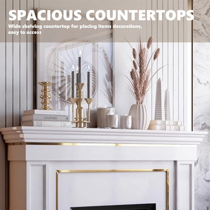 Aihm-Lon American Electric Fireplace with Golden Border Design 59”