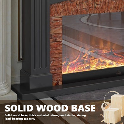 Aihm-Lon Decorative Electric Fireplace Stone-Effect Texture Design 47”-59”