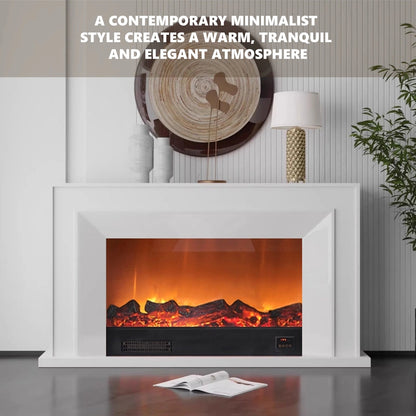 Aihm-Lon Elegant Electric Fireplace Minimalist Line Design 47”-71”