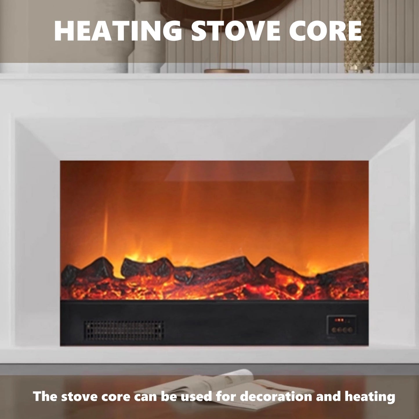 Aihm-Lon Elegant Electric Fireplace Minimalist Line Design 47”-71”