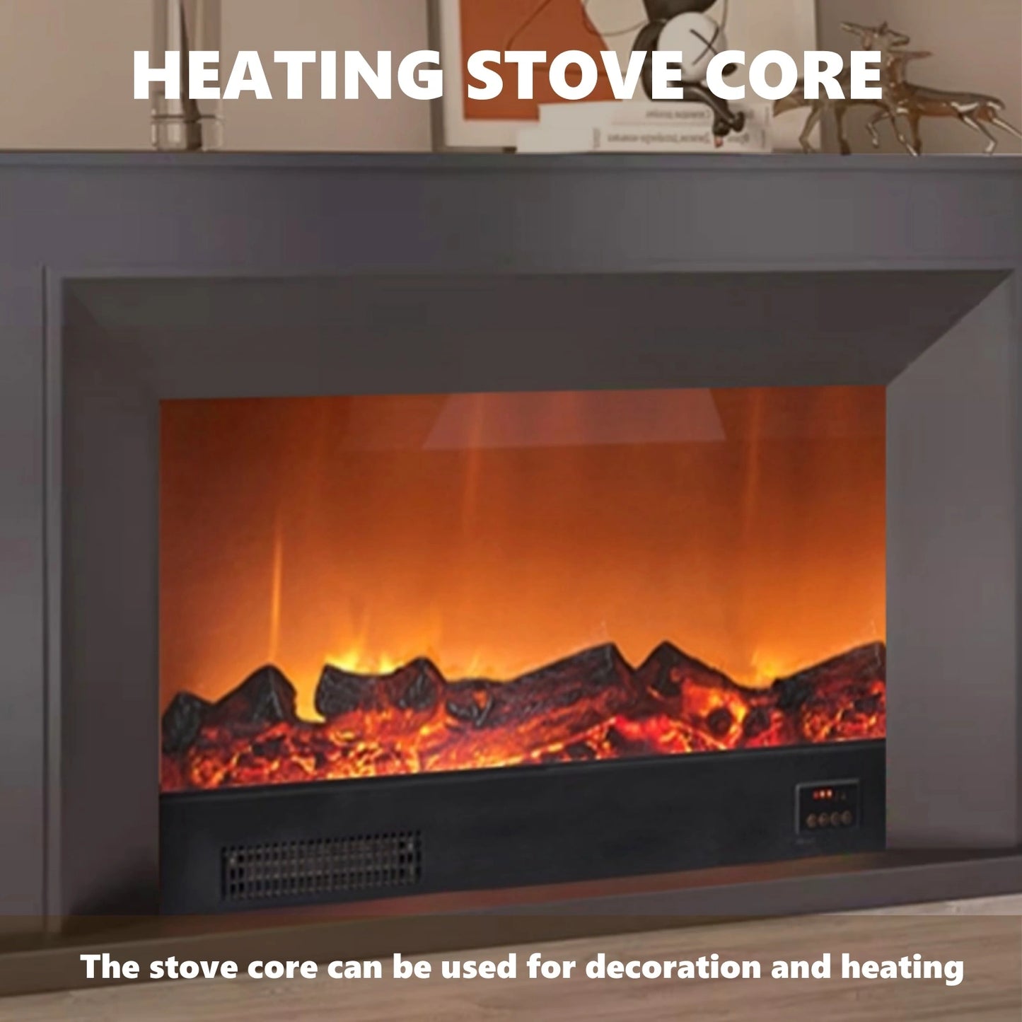 Aihm-Lon Elegant Electric Fireplace Minimalist Line Design 47”-71”