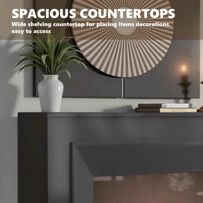 Aihm-Lon Elegant Electric Fireplace Minimalist Line Design 47”-71”