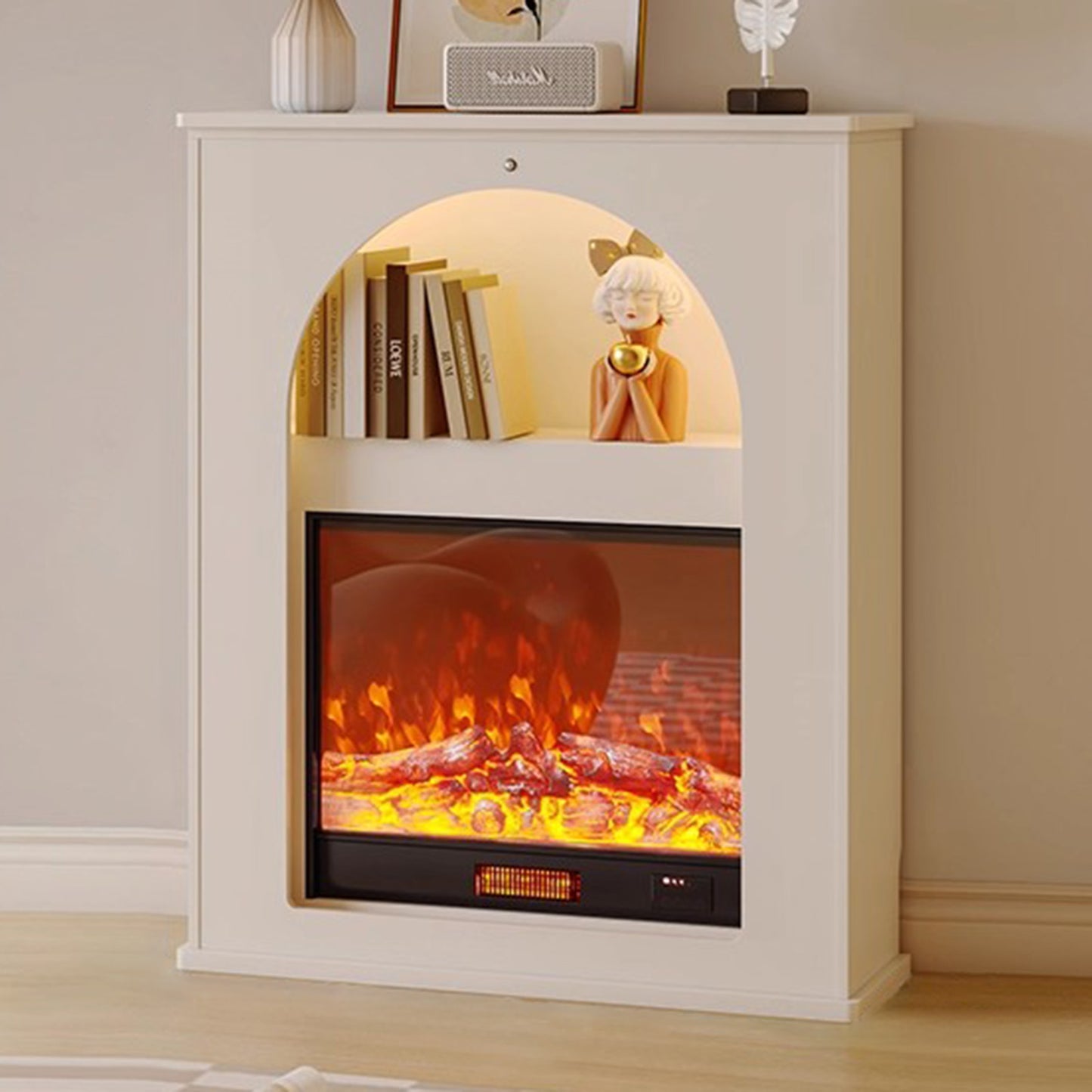 Aihm-Lon Electric Simple Fireplace Simulated Flame 32”-35”