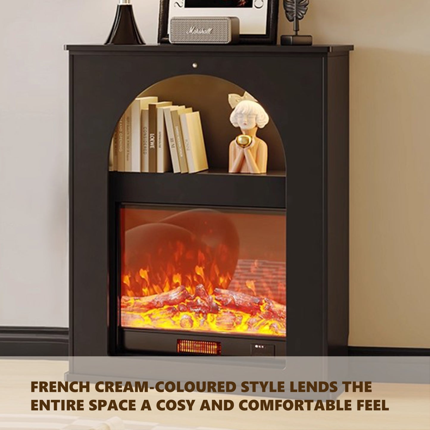 Aihm-Lon Electric Simple Fireplace Simulated Flame 32”-35”