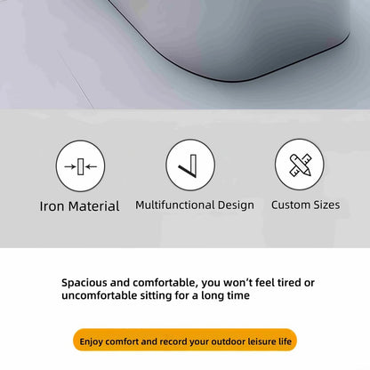 Aihm-Lon Landscape Bench  with Unique Curved Flower Box Design for Park Courtyard Pedestrian Mall 70.86" - 86.61"