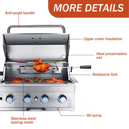 Aihm-Lon Grey Outdoor Storage Cabinets with BBQ and Slate Countertop 71''