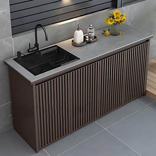 Aihm-Lon Outdoor Kitchen Cabinet with  Large Storage 62.99"