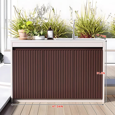 Aihm-Lon Outdoor Laundry Utility Cabinet with Sink 47.24"-62.99"