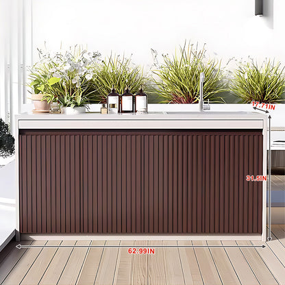 Aihm-Lon Outdoor Laundry Utility Cabinet with Sink 47.24"-62.99"