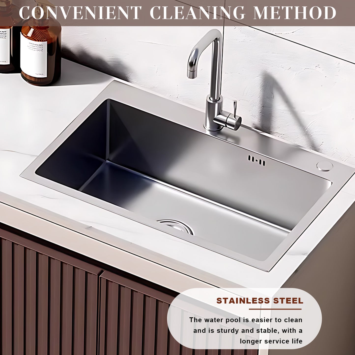 Aihm-Lon Outdoor Laundry Utility Cabinet with Sink 47.24"-62.99"