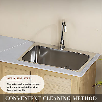 Aihm-Lon Wood Color Outdoor Large Storage Cabinets 43.31"-55.12"