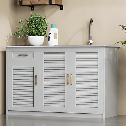 Aihm-Lon Outdoor Large Storage Cabinets with Doors and Shelves 43.31"-55.12"