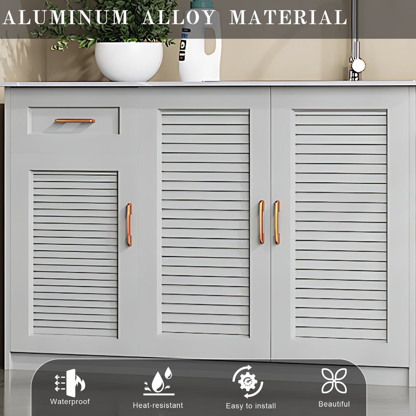 Aihm-Lon Outdoor Large Storage Cabinets with Doors and Shelves 43.31"-55.12"