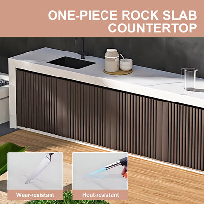 Aihm-Lon Outdoor Kitchen Cabinet with Utility Long Storage Cabinet  80"-88"