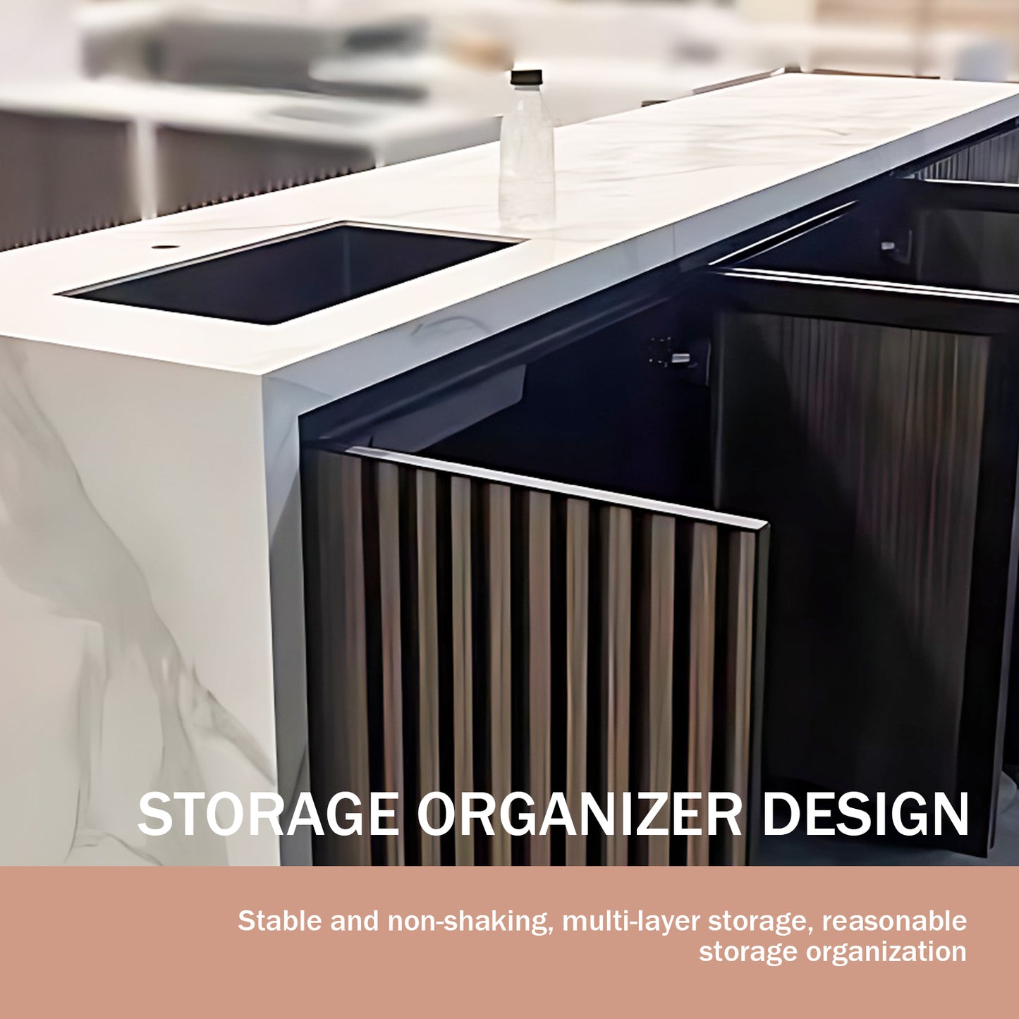 Aihm-Lon Outdoor Kitchen Cabinet with Utility Long Storage Cabinet  80"-88"