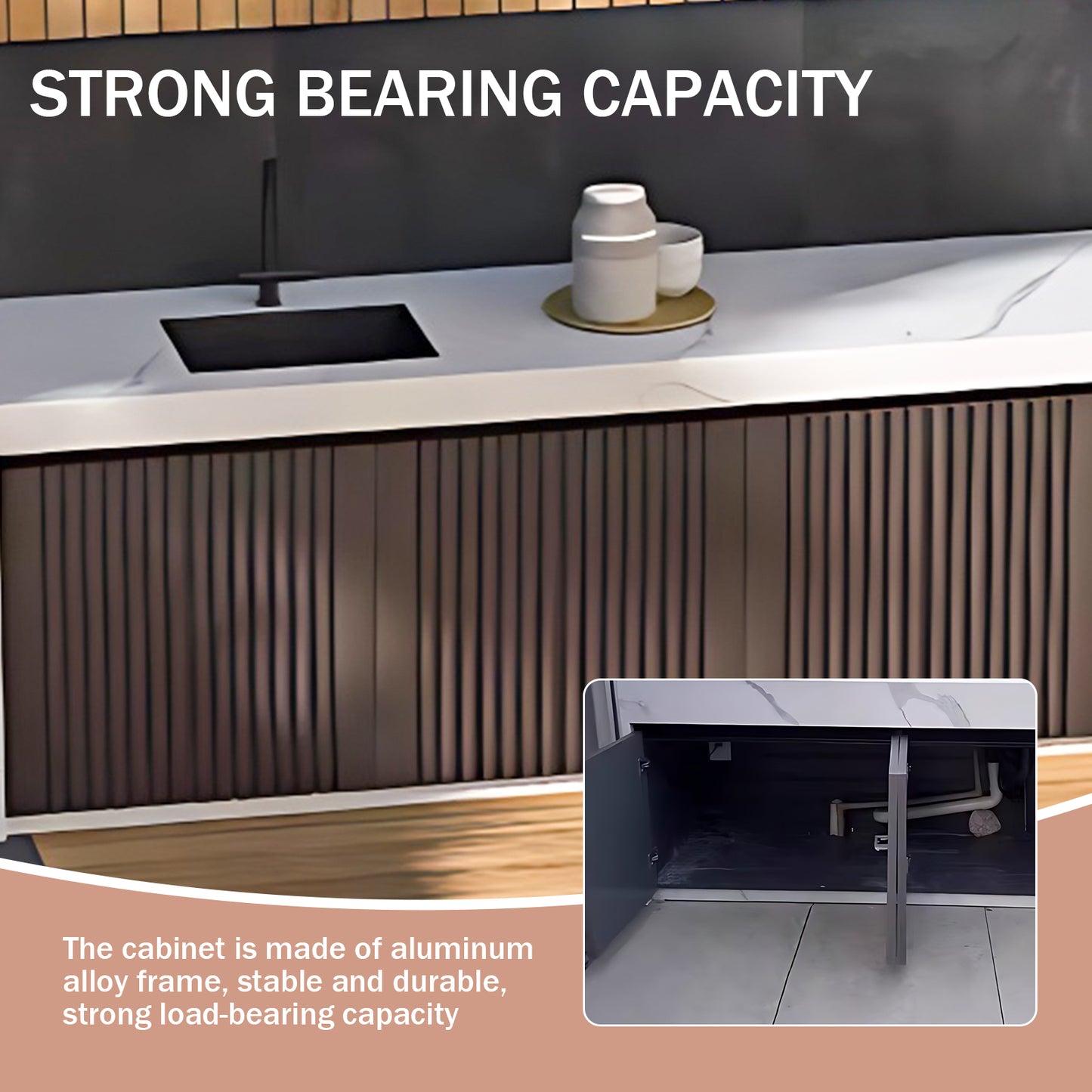 Aihm-Lon Outdoor Kitchen Cabinet with Utility Long Storage Cabinet  80"-88"