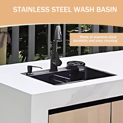 Aihm-Lon Outdoor Kitchen Cabinet with Sink and Storage 80"-88"