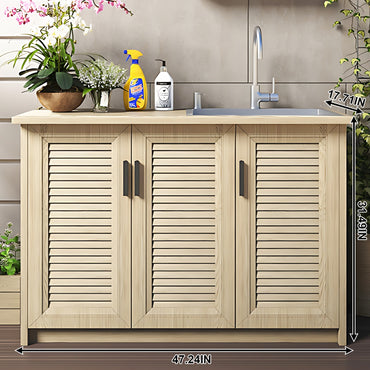 Aihm-Lon Outdoor Kitchen Cabinet with Aluminum Cabinet 47.24"