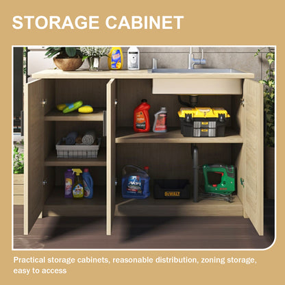 Aihm-Lon Outdoor Kitchen Cabinet with Aluminum Cabinet 47.24"