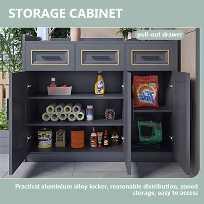 Aihm-Lon Outdoor Kitchen Cabinets with Drawers 43.3"-55.11"