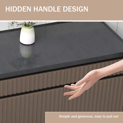 Aihm-Lon Outdoor Kitchen Cabinets with Cupboard Storage 70.86"-78.74"