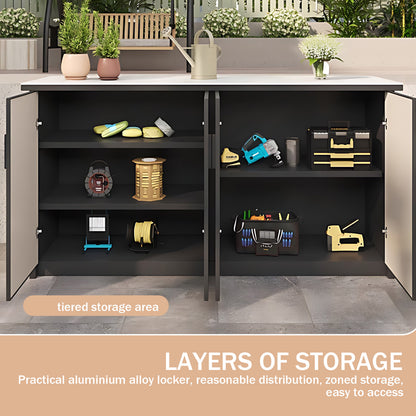 Aihm-Lon Freestanding Outdoor Kitchen Cabinet 59.05"-62.99"