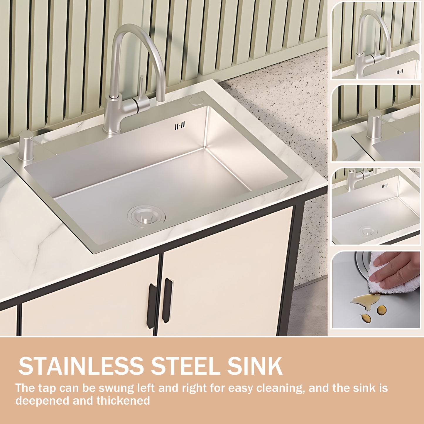 Aihm-Lon Freestanding Outdoor Kitchen Cabinet 59.05"-62.99"