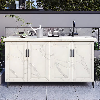 Aihm-Lon Outdoor Kitchen Cabinet with Two Doors Storage Cabinet 59.05"-62.99"