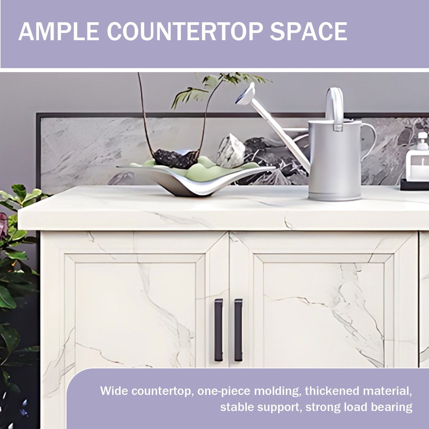 Aihm-Lon Outdoor Kitchen Cabinet with Two Doors Storage Cabinet 59.05"-62.99"