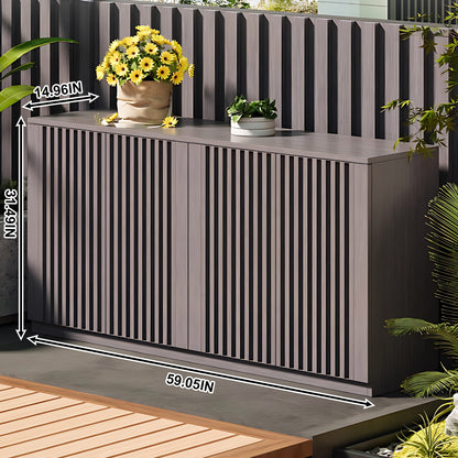 Aihm-Lon Large Outdoor Patio Storage Cabinet 51.18"-62.99"